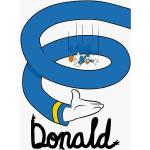 Bunte Komar Entenhausen Donald Duck Kinderzimmer Bilder aus Papier 