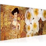 Goldene Moderne Gustav Klimt XXL Leinwandbilder 40x100 1-teilig 