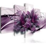 Violette Moderne Leinwandbilder aus Massivholz 50x100 
