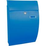 Blaue Briefkästen & Postkästen Verzinkte aus Metall mit Wandhalterung 