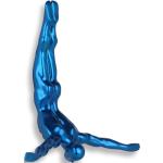 Reduzierte Blaue Moderne 28 cm Wanddeko aus Kunstharz 