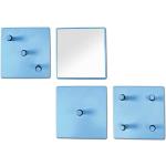 Blaue Moderne Tollhaus Wandgarderoben Design lackiert aus Metall Breite 0-50cm, Höhe 0-50cm, Tiefe 0-50cm 