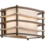Braune Moderne etc-shop Rechteckige Außenwandleuchten & Außenwandlampen aus Holz E14 