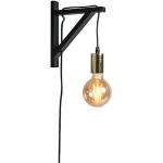 Reduzierte Schwarze Moderne Qazqa Nachtlichter & Nachtlampen aus Holz dimmbar E27 