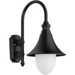 Schwarze Außenwandleuchten & Außenwandlampen aus Aluguss dimmbar E27 