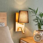 Reduzierte Schwarze Moderne Lindby Wandlampen & Wandleuchten aus Textil 