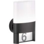 Silberne Moderne Wofi LED Hausnummern aus Metall 