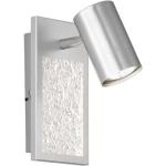 Silberne Moderne Wofi Außenwandleuchten & Außenwandlampen gebürstet aus Aluminium GU10 