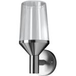 Silberne Wandlampen & Wandleuchten aus Edelstahl dimmbar E27 