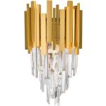 Goldene Wandlampen & Wandleuchten aus Kristall dimmbar E14 
