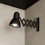 Reduzierte Schwarze Moderne Wandleuchten mit Schirm aus Metall schwenkbar 