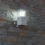 Beige Heitronic Außenwandleuchten & Außenwandlampen aus Granit dimmbar E27 
