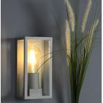 Silberne Eco-Light Außenwandleuchten & Außenwandlampen dimmbar E27 
