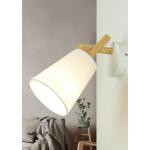 Weiße Moderne licht-erlebnisse Wandleuchten Wohnzimmer aus Holz E27 