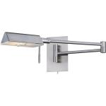 Silberne Searchlight Wand Leselampen aus Glas 