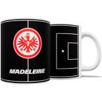 WandMagie Eintracht Frankfurt Fanartikel mit Name personalisiert I Weiße Kaffeetasse SGE (0,3l) Spielfeld mit Frankfurt Logo I Geschenk für Fußballfans