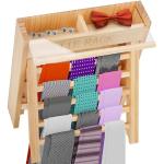 Quadratische Krawattenbügel aus Holz 