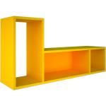 Gelbe Moderne Wandregale & Hängeregale aus Glas Breite 0-50cm, Höhe 50-100cm 