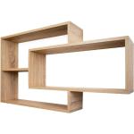 Beige Karo Moderne Holzküchenregale aus Eiche Breite 100-150cm, Höhe 100-150cm, Tiefe 0-50cm 