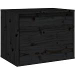 Schwarze vidaXL Hängeschränke Wohnzimmer aus Massivholz Breite 0-50cm, Höhe 0-50cm, Tiefe 0-50cm 