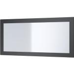 Wandspiegel Rechteckiger Spiegel Lima V1 89 cm für Flur Garderobe Wohnzimmer - Schwarz matt - Schwarz matt - Vladon