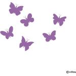 Wandtattoos Schmetterling mit Insekten-Motiv 