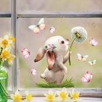 Reduzierte Fensterbilder Ostern mit Insekten-Motiv 