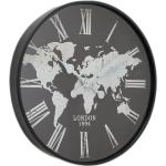 Schwarze Boltze Uhren mit Weltkartenmotiv 
