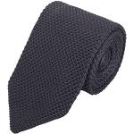 Schwarze Unifarbene Casual Krawatten-Sets für Herren 