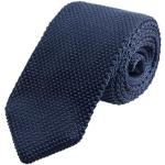 Dunkelblaue Unifarbene Sportliche Krawatten-Sets für Herren 