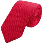 Rote Unifarbene Sportliche Krawatten-Sets für Herren 