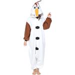 Reduzierte Weiße Schneemann-Kostüme aus Fleece für Damen Größe S 