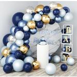 Reduzierte Pastellblaue Romantische Warehouse Luftballons metallic 10-teilig 