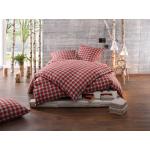 Rote Landhausstil Bettwaesche-mit-Stil Schlafzimmermöbel 
