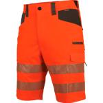 Orange Sportliche Modyf Warnschutzhosen mit Reißverschluss mit Reflektoren für Herren für den für den Sommer 