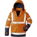 Orange Gesteppte Wasserdichte Winddichte Atmungsaktive Elysee Workwear Warnschutzjacken mit Reißverschluss aus Polyester schmutzabweisend für Herren Größe XL für den für den Winter 