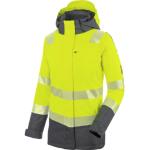 Gelbe Wasserdichte Atmungsaktive Modyf Warnschutzjacken aus Fleece mit Reflektoren für Damen für den für den Winter 