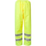 Gelbe Unifarbene Wasserdichte Winddichte Warnschutzhosen Größe 4 XL 