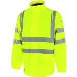 Gelbe Gestreifte Wasserdichte Atmungsaktive Modyf Warnschutzjacken aus Polyester mit Reflektoren für Herren 