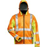 Orange Elysee Workwear Warnschutzjacken mit Reißverschluss aus Softshell mit Reflektoren für Herren Größe XL 