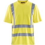 Gelbe V-Ausschnitt T-Shirts maschinenwaschbar für Herren Größe L 