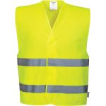 Gelbe Warnwesten & Sicherheitswesten mit Klettverschluss aus Polyester Größe 3 XL 