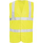 Gelbe Safestyle Warnwesten & Sicherheitswesten mit Klettverschluss aus Polyester Größe 4 XL 