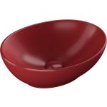 Rote Ovale Aufsatzwaschbecken & Aufsatzwaschtische matt aus Keramik 