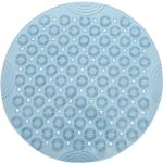 Reduzierte Blaue Runde Badematten & Duschvorleger strukturiert aus Textil 
