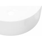 Weiße vidaXL Runde Runde Waschtische & Waschbecken glänzend aus Keramik 