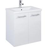 Weiße Moderne Waschbeckenunterschränke & Badunterschränke Breite 50-100cm, Höhe 50-100cm, Tiefe 0-50cm 