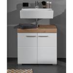 Reduzierte Braune Moderne Waschbeckenunterschränke & Badunterschränke aus Holz Breite 0-50cm, Höhe 0-50cm 