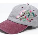 Rosa Bestickte Snapback-Caps aus Baumwolle für Herren Einheitsgröße für den für den Sommer 