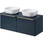 Blaue Möbel Kraft Waschbeckenunterschränke & Badunterschränke Breite 100-150cm, Höhe 50-100cm, Tiefe 0-50cm 